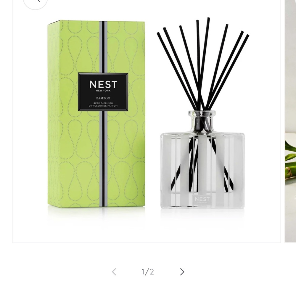 NEST Fragrances Bamboo Reed Diffuser - Green and Black